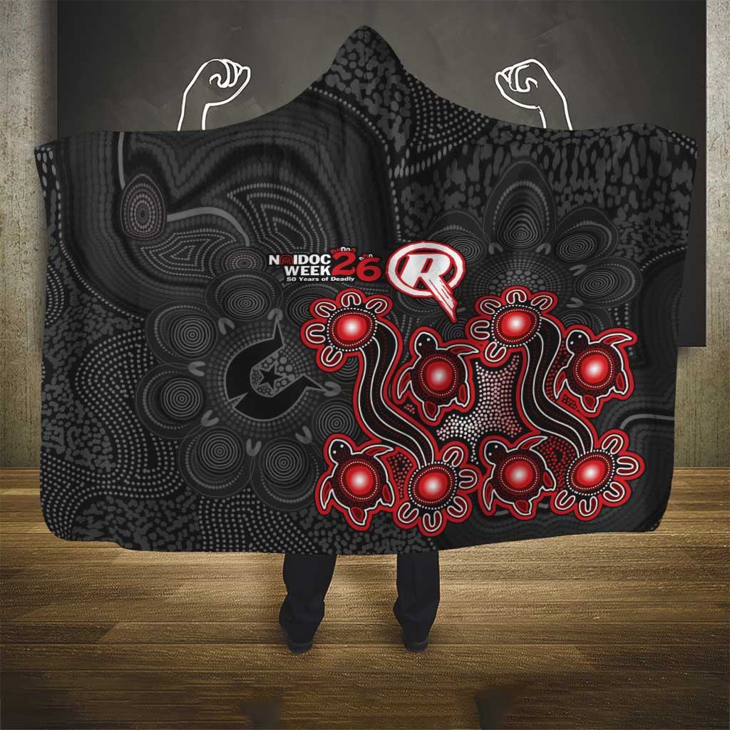 Melbourne Renegades NAIDOC Week 2026 Hooded Blanket Sea Turtles Aboriginal Art