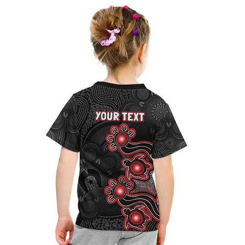 Personalised Melbourne Renegades NAIDOC Week 2026 Kid T Shirt Sea Turtles Aboriginal Art