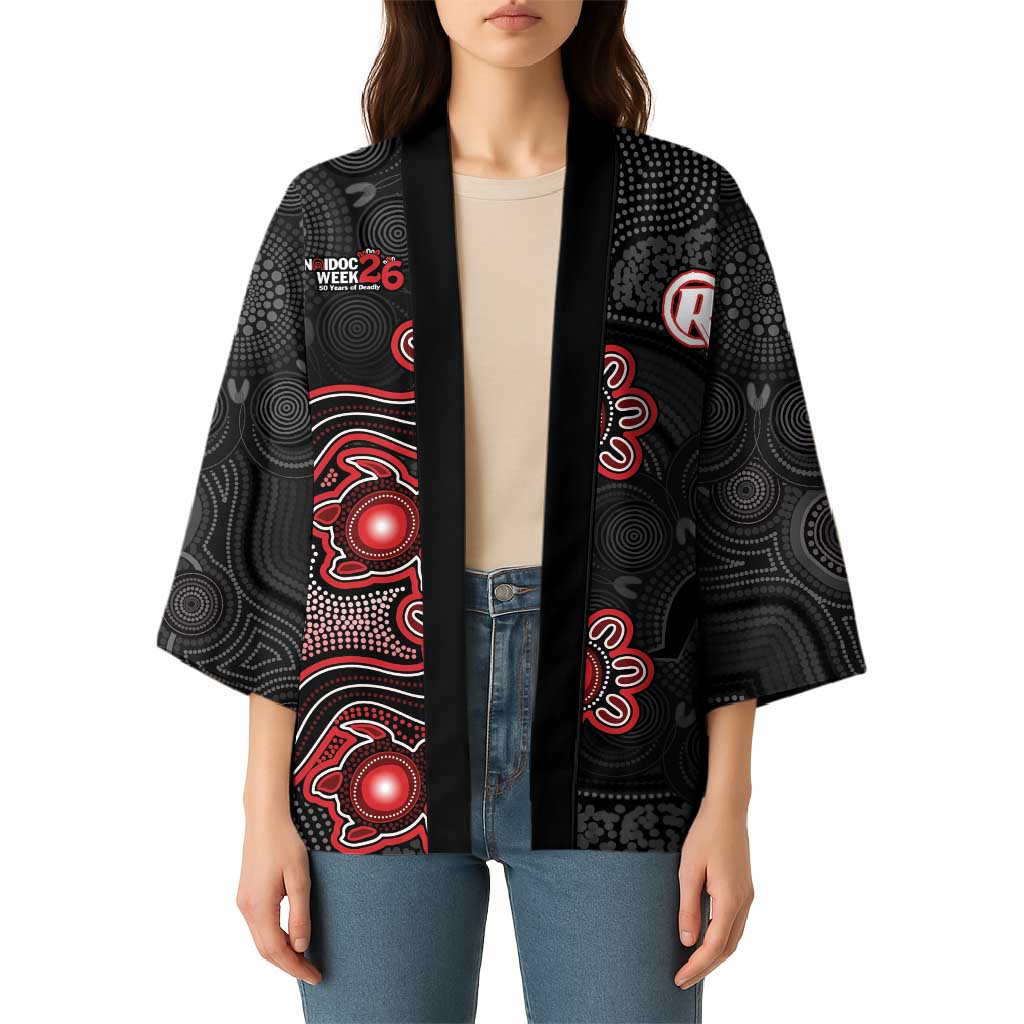 Personalised Melbourne Renegades NAIDOC Week 2026 Kimono Sea Turtles Aboriginal Art