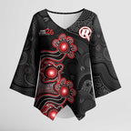 Personalised Melbourne Renegades NAIDOC Week 2026 Kimono Sleeve Blouse Sea Turtles Aboriginal Art
