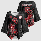 Personalised Melbourne Renegades NAIDOC Week 2026 Kimono Sleeve Blouse Sea Turtles Aboriginal Art