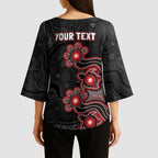Personalised Melbourne Renegades NAIDOC Week 2026 Kimono Sleeve Blouse Sea Turtles Aboriginal Art