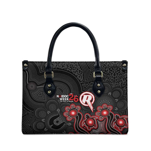 Melbourne Renegades NAIDOC Week 2026 Leather Bag Sea Turtles Aboriginal Art