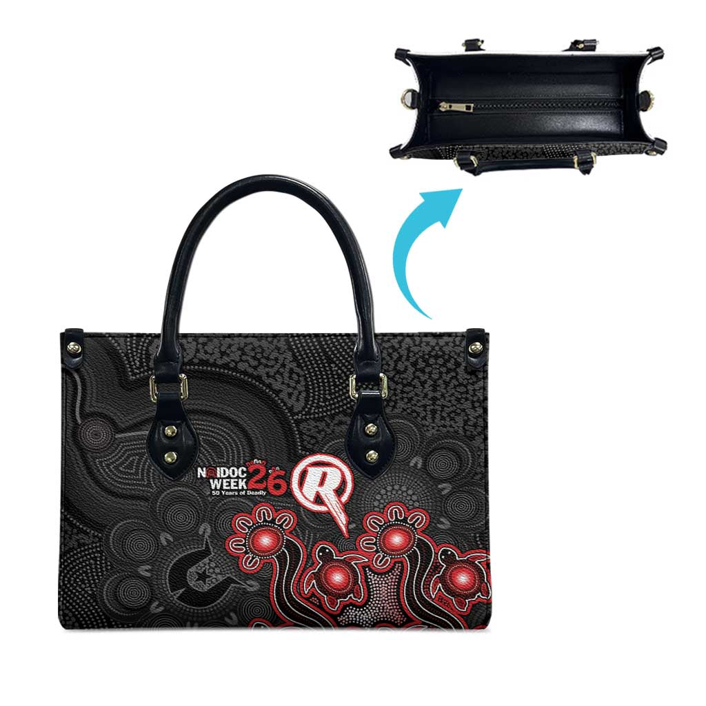 Melbourne Renegades NAIDOC Week 2026 Leather Bag Sea Turtles Aboriginal Art