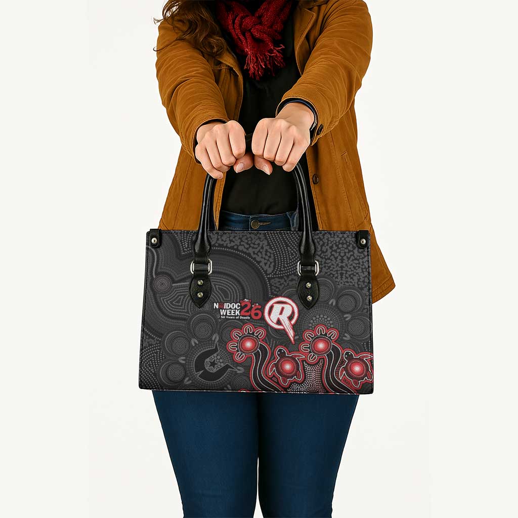 Melbourne Renegades NAIDOC Week 2026 Leather Bag Sea Turtles Aboriginal Art