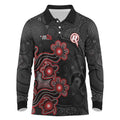 Personalised Melbourne Renegades NAIDOC Week 2026 Long Sleeve Polo Shirt Sea Turtles Aboriginal Art