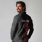 Personalised Melbourne Renegades NAIDOC Week 2026 Long Sleeve Polo Shirt Sea Turtles Aboriginal Art