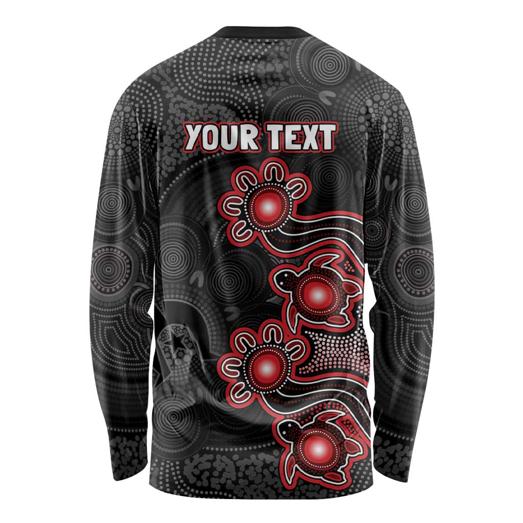Personalised Melbourne Renegades NAIDOC Week 2026 Long Sleeve Shirt Sea Turtles Aboriginal Art