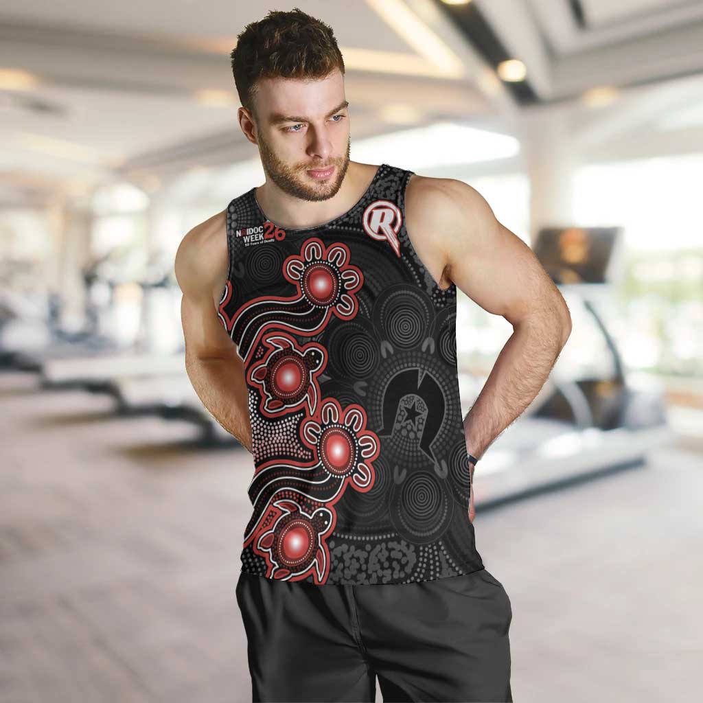 Personalised Melbourne Renegades NAIDOC Week 2026 Men Tank Top Sea Turtles Aboriginal Art