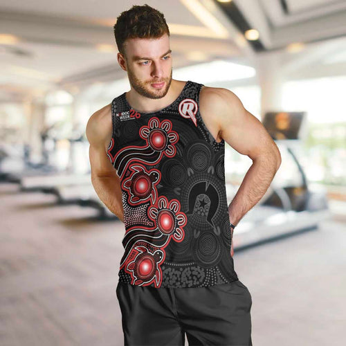 Personalised Melbourne Renegades NAIDOC Week 2026 Men Tank Top Sea Turtles Aboriginal Art