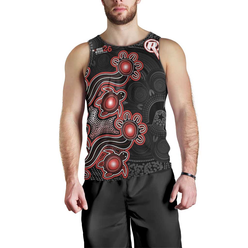 Personalised Melbourne Renegades NAIDOC Week 2026 Men Tank Top Sea Turtles Aboriginal Art