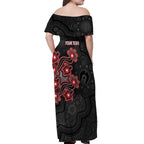 Personalised Melbourne Renegades NAIDOC Week 2026 Off Shoulder Maxi Dress Sea Turtles Aboriginal Art