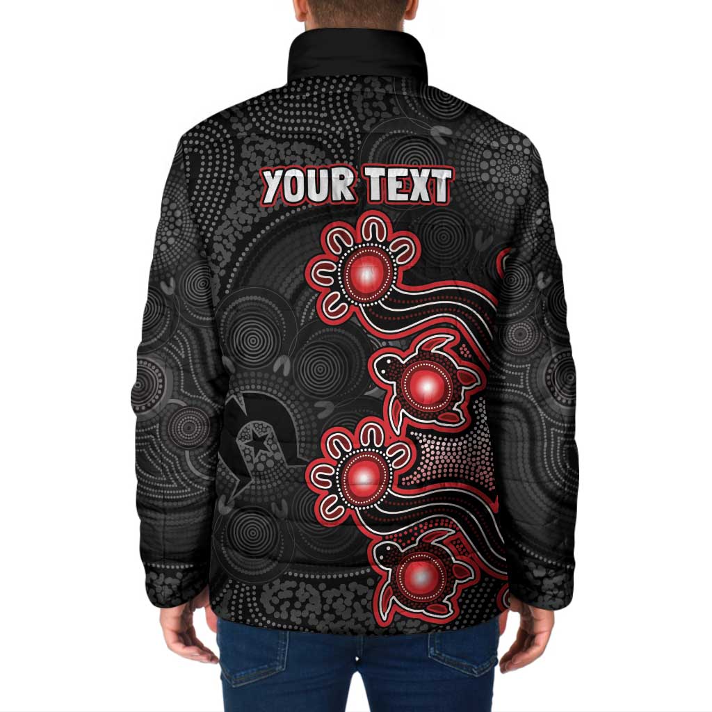 Personalised Melbourne Renegades NAIDOC Week 2026 Padded Jacket Sea Turtles Aboriginal Art