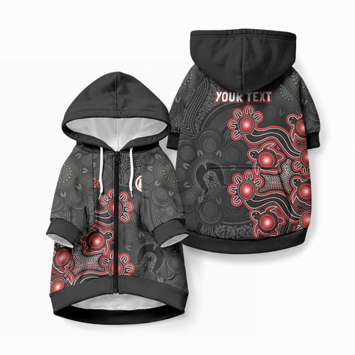 Personalised Melbourne Renegades NAIDOC Week 2026 Pet Hoodie Sea Turtles Aboriginal Art