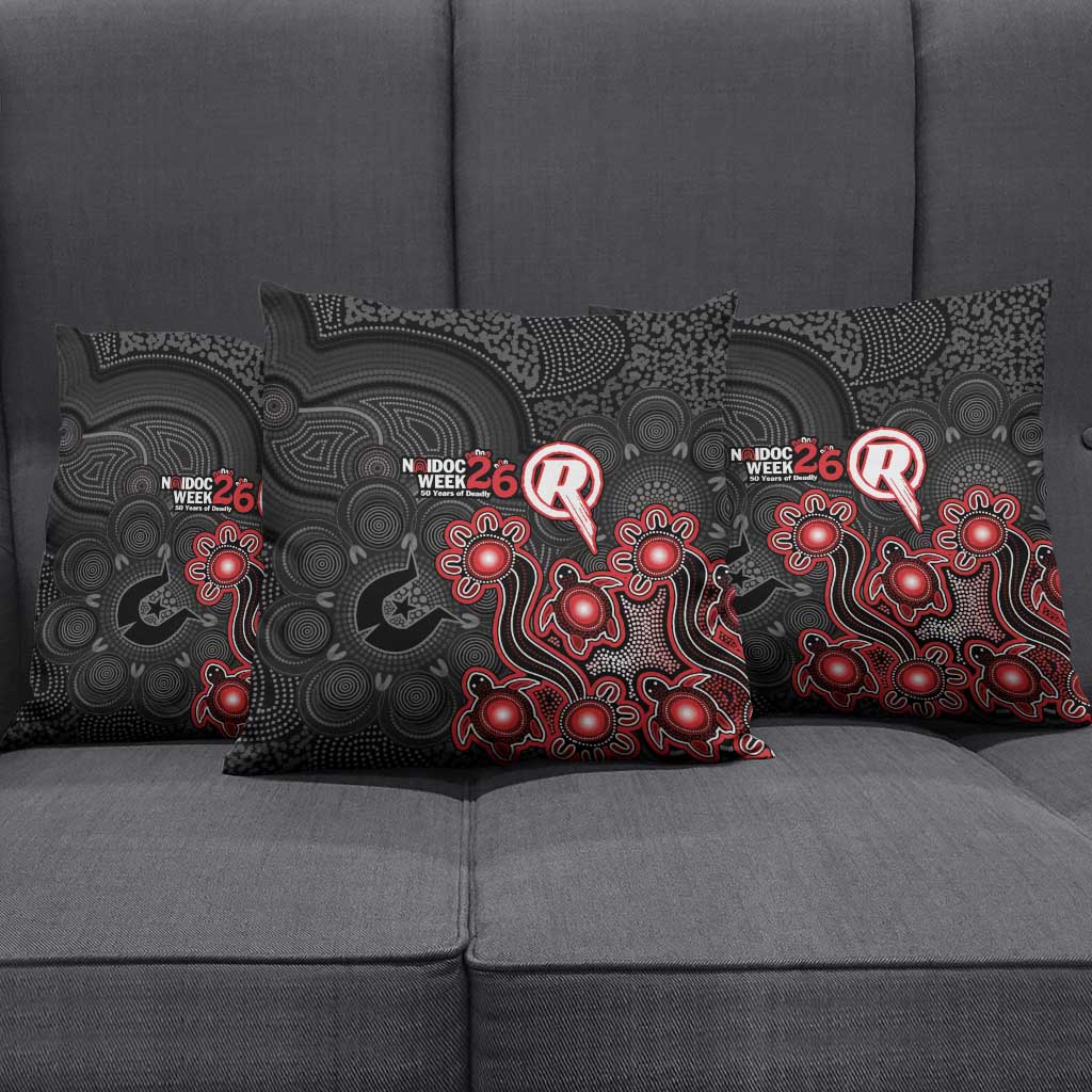 Melbourne Renegades NAIDOC Week 2026 Pillow Cover Sea Turtles Aboriginal Art