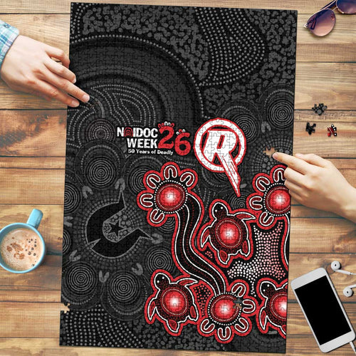 Melbourne Renegades NAIDOC Week 2026 Puzzle Sea Turtles Aboriginal Art