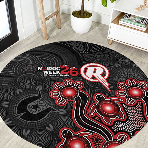Melbourne Renegades NAIDOC Week 2026 Round Carpet Sea Turtles Aboriginal Art