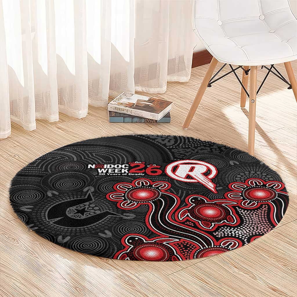 Melbourne Renegades NAIDOC Week 2026 Round Carpet Sea Turtles Aboriginal Art