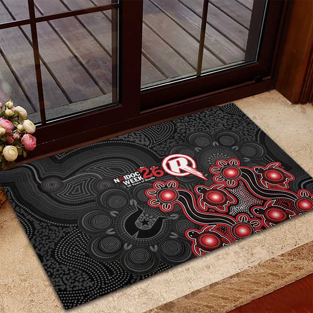 Melbourne Renegades NAIDOC Week 2026 Rubber Doormat Sea Turtles Aboriginal Art