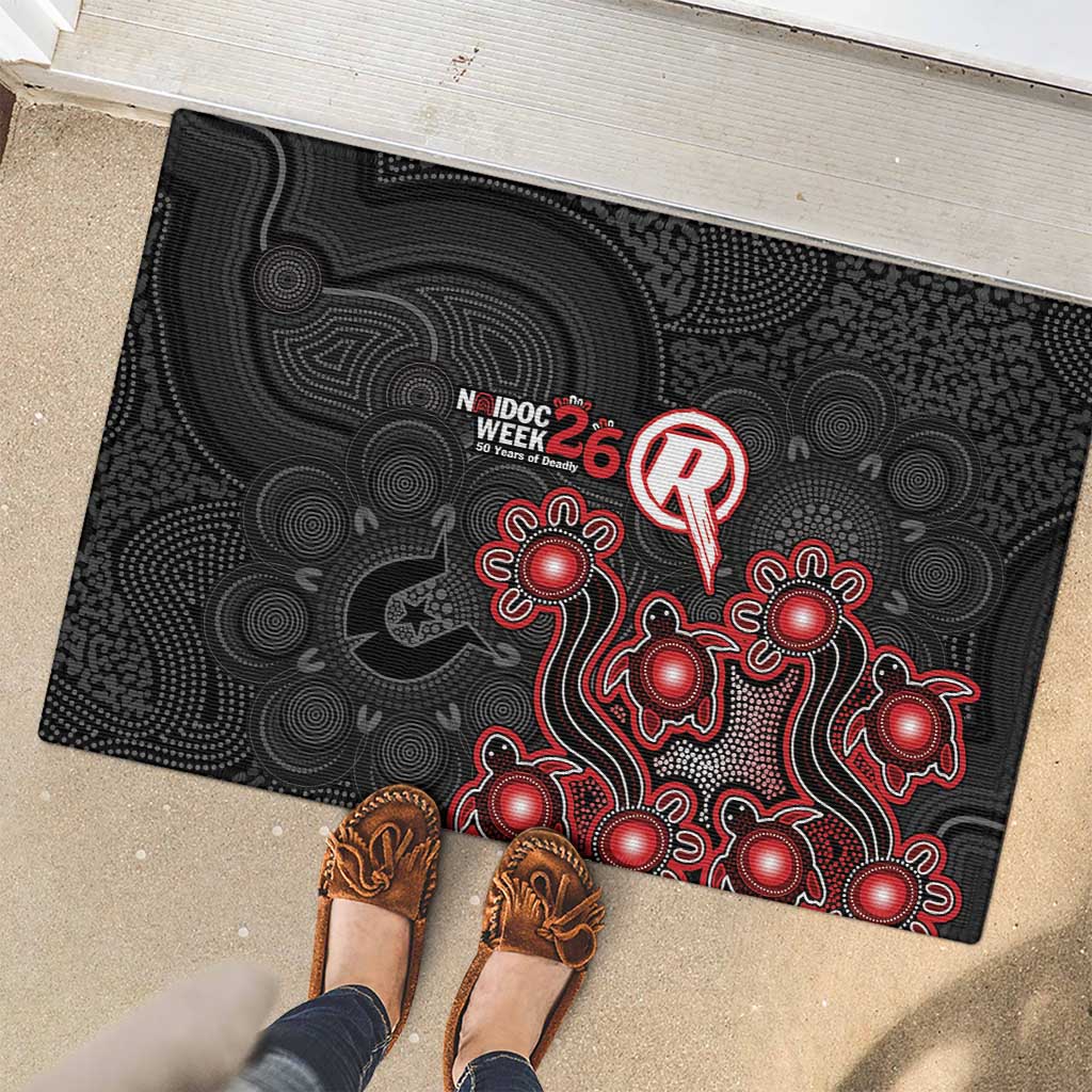 Melbourne Renegades NAIDOC Week 2026 Rubber Doormat Sea Turtles Aboriginal Art