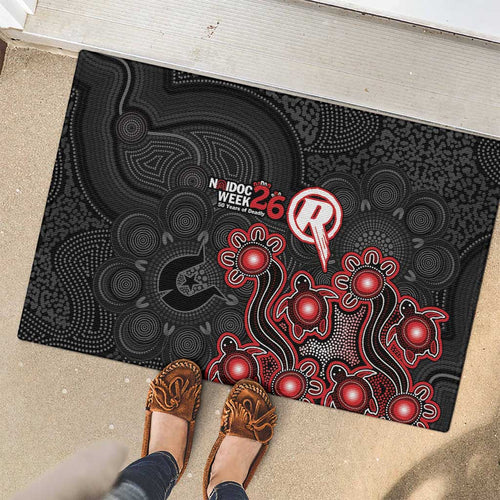 Melbourne Renegades NAIDOC Week 2026 Rubber Doormat Sea Turtles Aboriginal Art