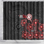 Melbourne Renegades NAIDOC Week 2026 Shower Curtain Sea Turtles Aboriginal Art