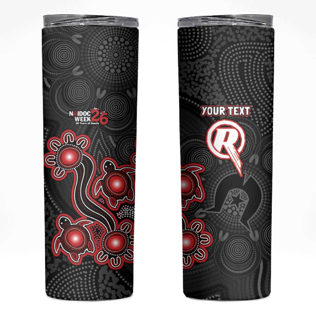 Personalised Melbourne Renegades NAIDOC Week 2026 Skinny Tumbler Sea Turtles Aboriginal Art