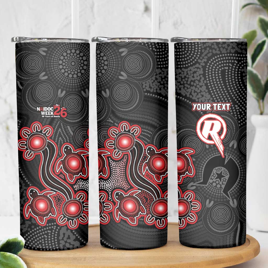 Personalised Melbourne Renegades NAIDOC Week 2026 Skinny Tumbler Sea Turtles Aboriginal Art