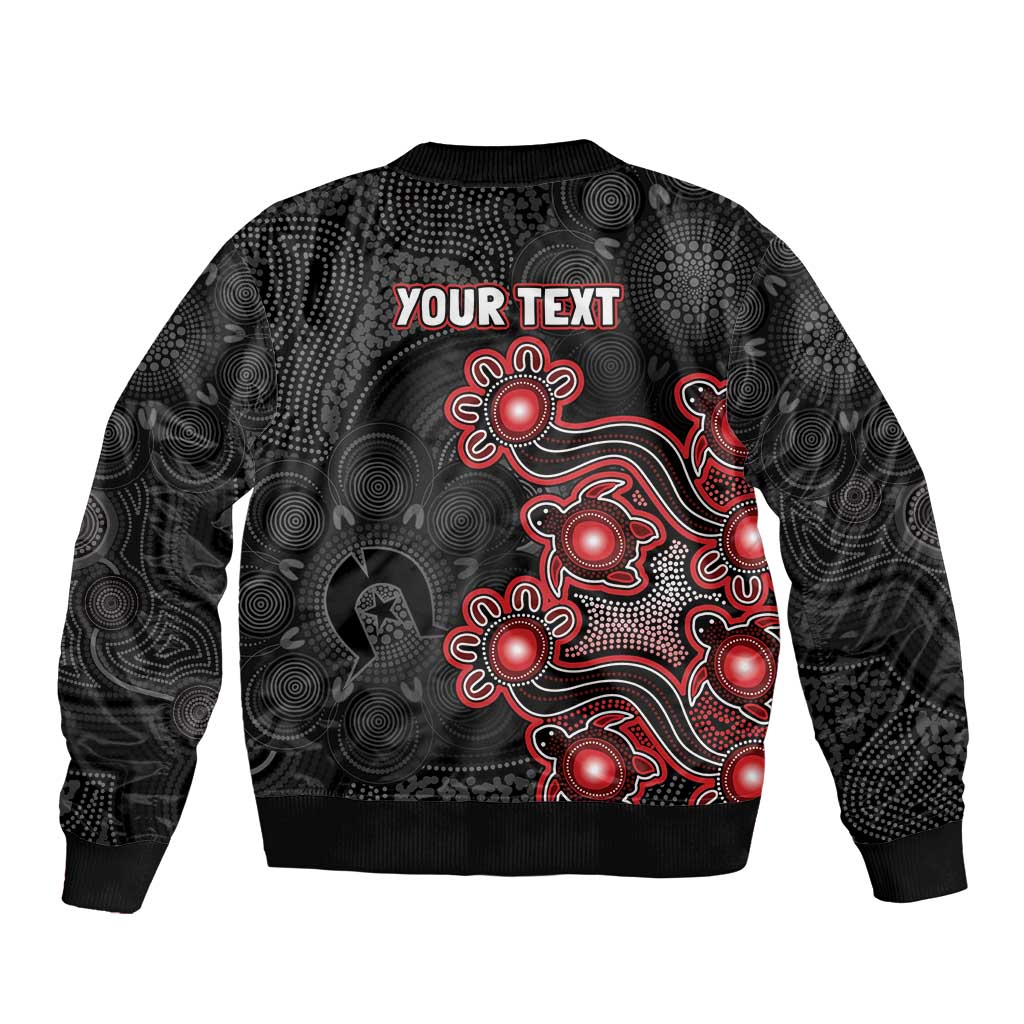 Personalised Melbourne Renegades NAIDOC Week 2026 Sleeve Zip Bomber Jacket Sea Turtles Aboriginal Art
