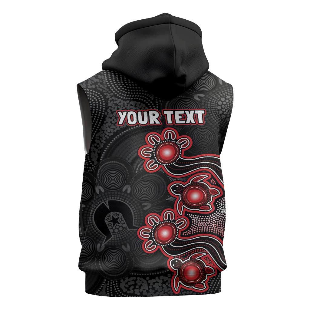 Personalised Melbourne Renegades NAIDOC Week 2026 Sleeveless Hoodie Sea Turtles Aboriginal Art