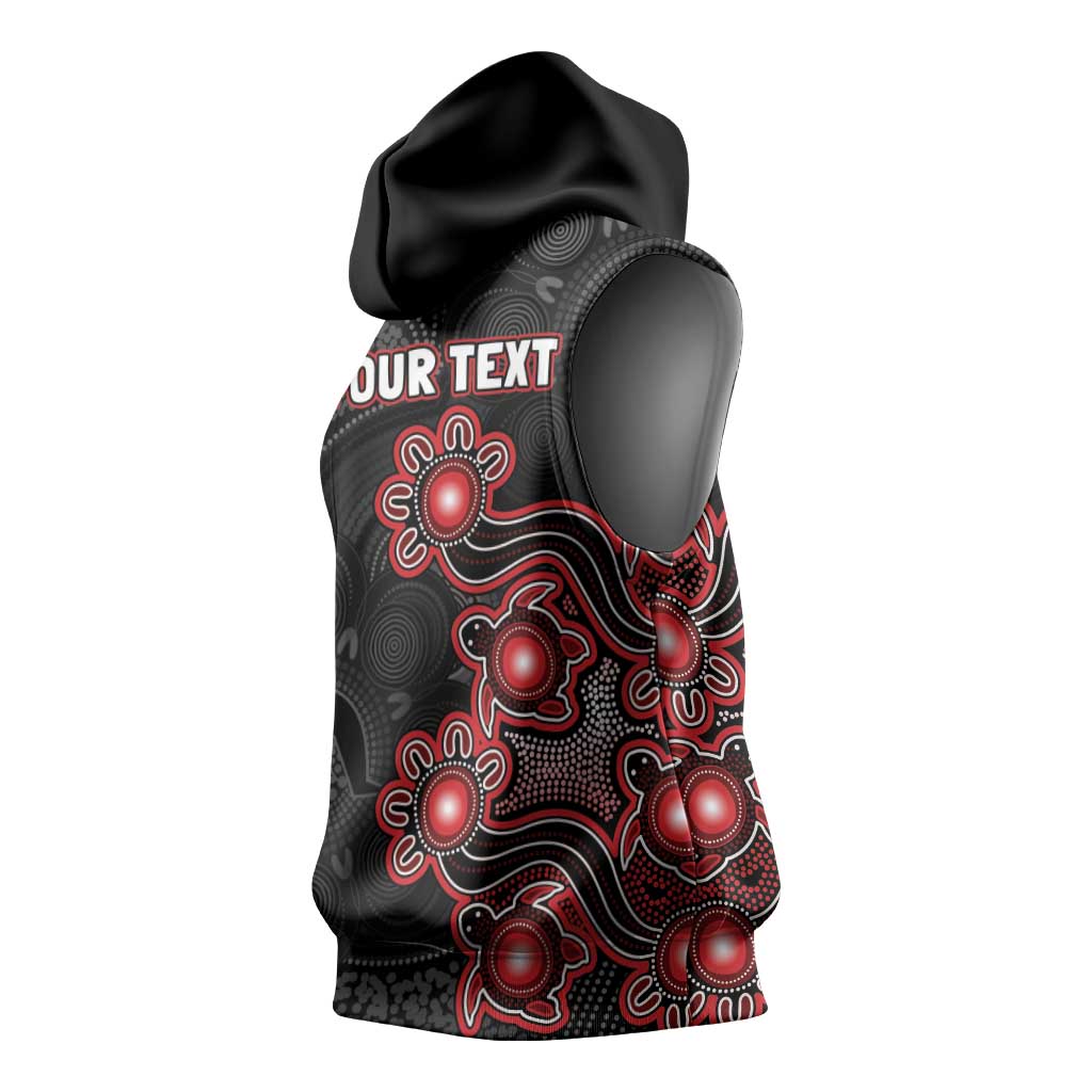 Personalised Melbourne Renegades NAIDOC Week 2026 Sleeveless Hoodie Sea Turtles Aboriginal Art