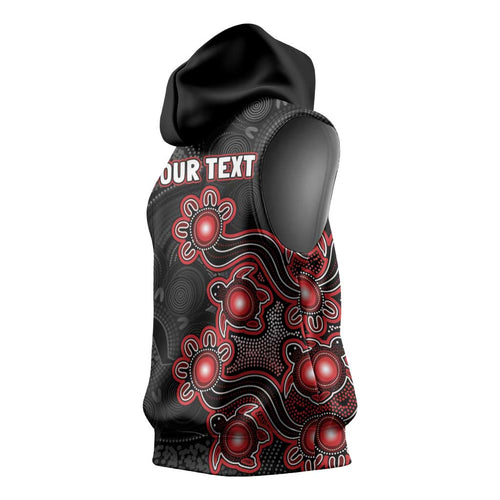 Personalised Melbourne Renegades NAIDOC Week 2026 Sleeveless Hoodie Sea Turtles Aboriginal Art