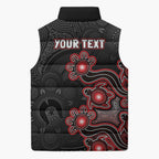 Personalised Melbourne Renegades NAIDOC Week 2026 Sleeveless Puffer Jacket Sea Turtles Aboriginal Art