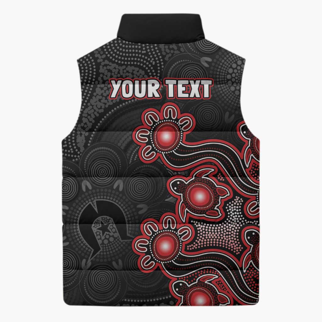 Personalised Melbourne Renegades NAIDOC Week 2026 Sleeveless Puffer Jacket Sea Turtles Aboriginal Art