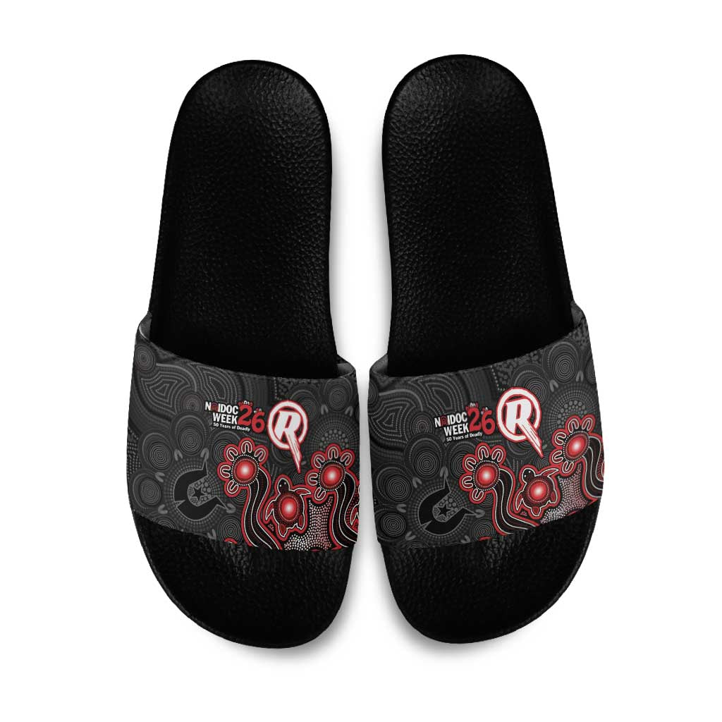 Melbourne Renegades NAIDOC Week 2026 Slide Sandals Sea Turtles Aboriginal Art