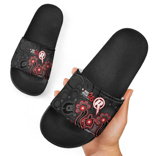 Melbourne Renegades NAIDOC Week 2026 Slide Sandals Sea Turtles Aboriginal Art