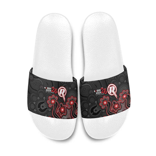 Melbourne Renegades NAIDOC Week 2026 Slide Sandals Sea Turtles Aboriginal Art
