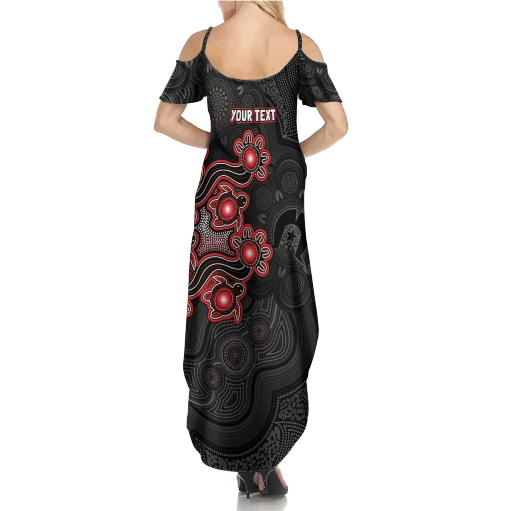 Personalised Melbourne Renegades NAIDOC Week 2026 Summer Maxi Dress Sea Turtles Aboriginal Art