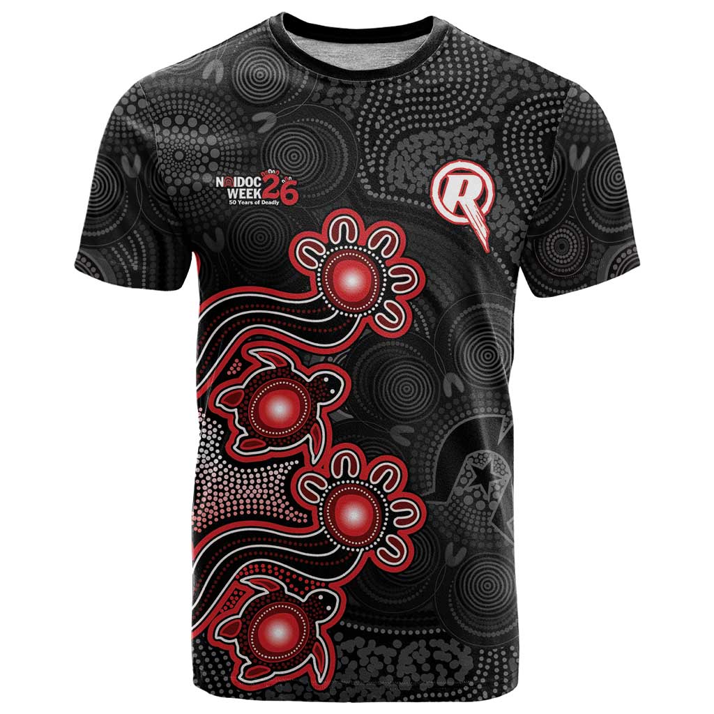 Personalised Melbourne Renegades NAIDOC Week 2026 T Shirt Sea Turtles Aboriginal Art