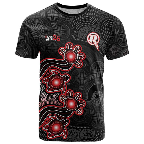 Personalised Melbourne Renegades NAIDOC Week 2026 T Shirt Sea Turtles Aboriginal Art