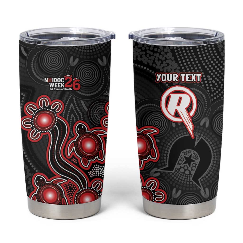 Personalised Melbourne Renegades NAIDOC Week 2026 Tumbler Cup Sea Turtles Aboriginal Art