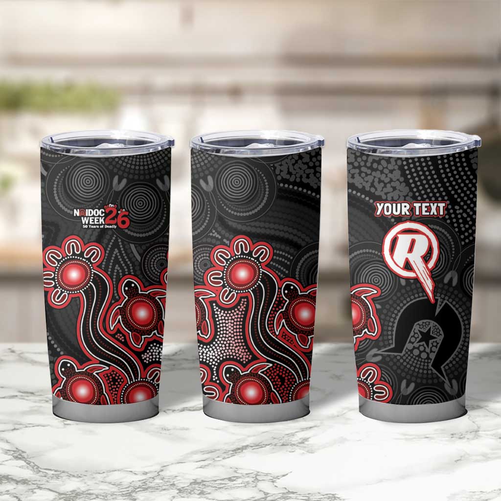 Personalised Melbourne Renegades NAIDOC Week 2026 Tumbler Cup Sea Turtles Aboriginal Art