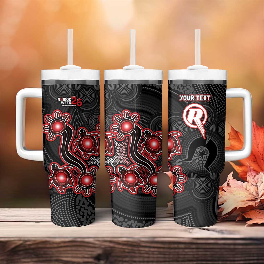 Personalised Melbourne Renegades NAIDOC Week 2026 Tumbler With Handle Sea Turtles Aboriginal Art