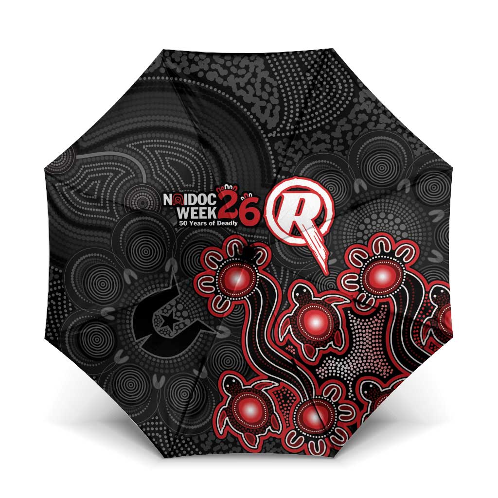 Melbourne Renegades NAIDOC Week 2026 Umbrella Sea Turtles Aboriginal Art