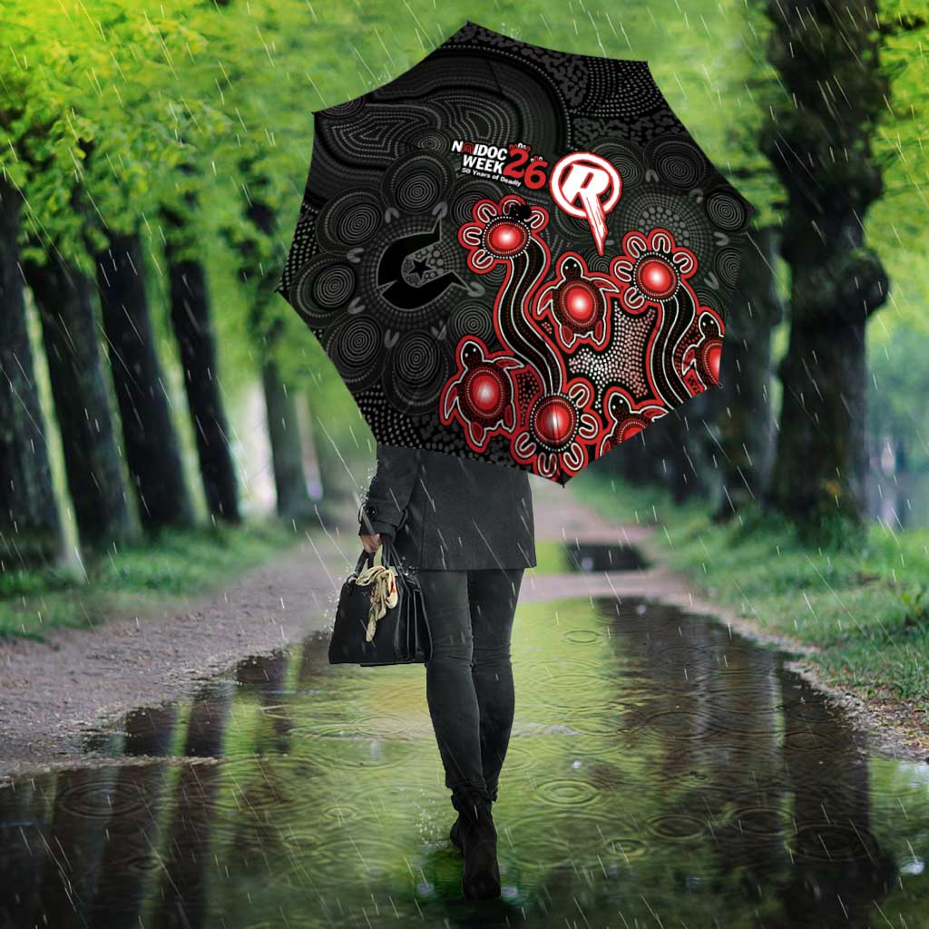 Melbourne Renegades NAIDOC Week 2026 Umbrella Sea Turtles Aboriginal Art