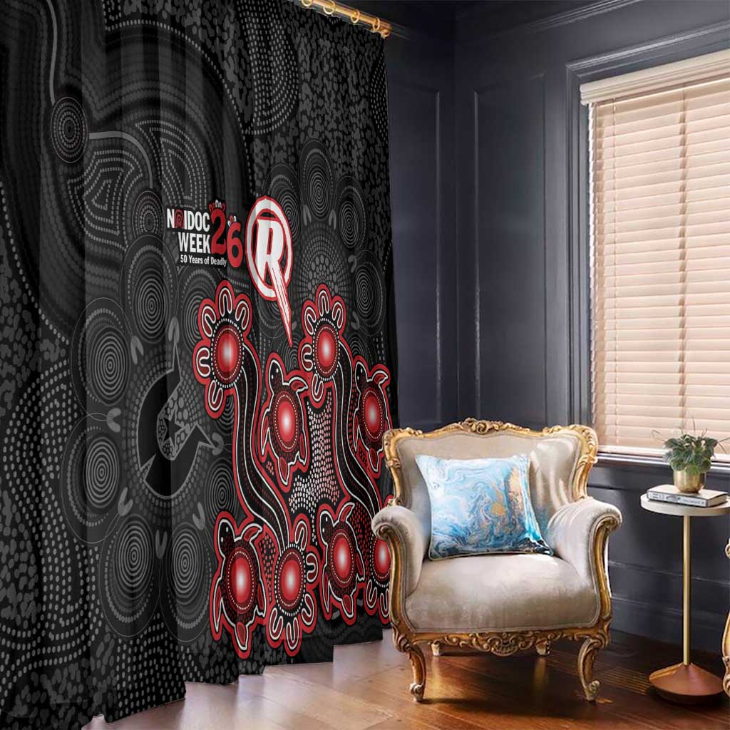 Melbourne Renegades NAIDOC Week 2026 Window Curtain Sea Turtles Aboriginal Art