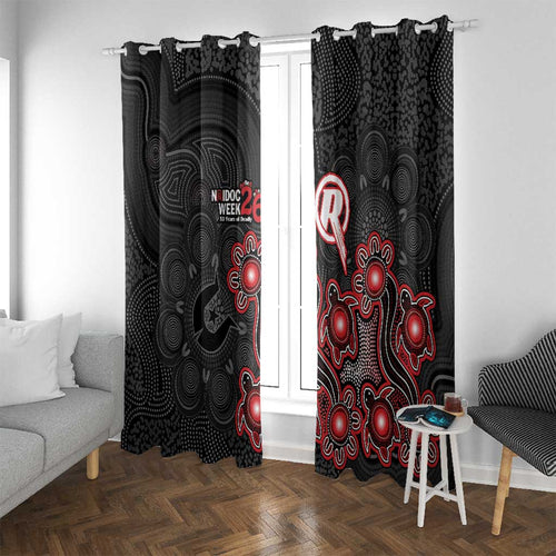 Melbourne Renegades NAIDOC Week 2026 Window Curtain Sea Turtles Aboriginal Art