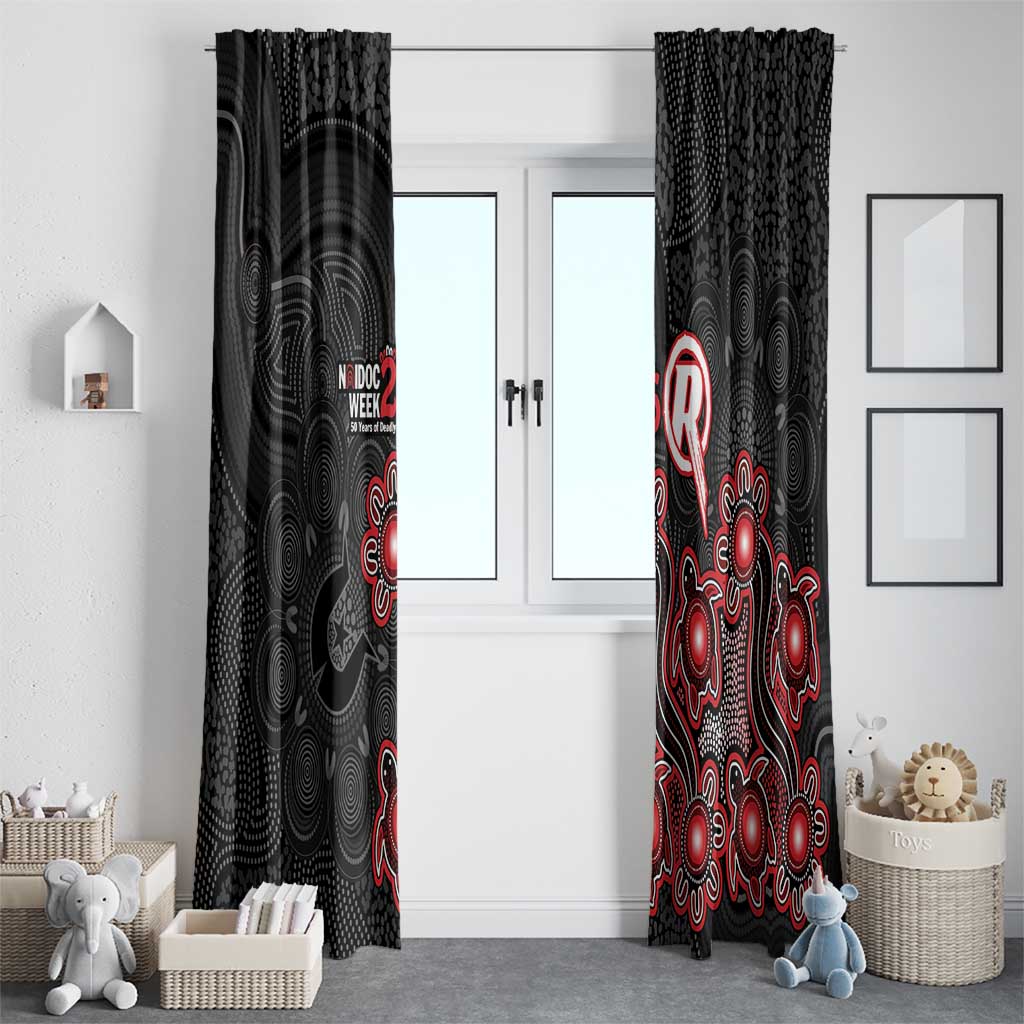 Melbourne Renegades NAIDOC Week 2026 Window Curtain Sea Turtles Aboriginal Art