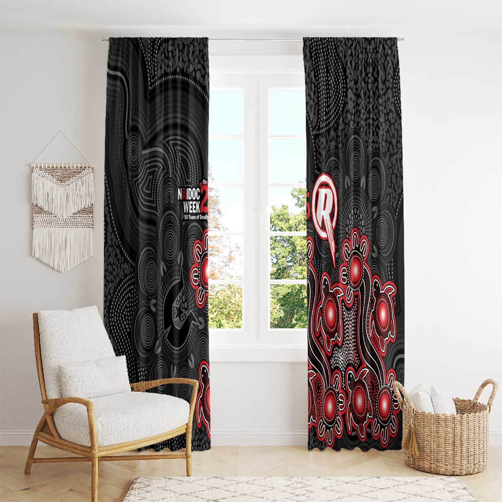 Melbourne Renegades NAIDOC Week 2026 Window Curtain Sea Turtles Aboriginal Art