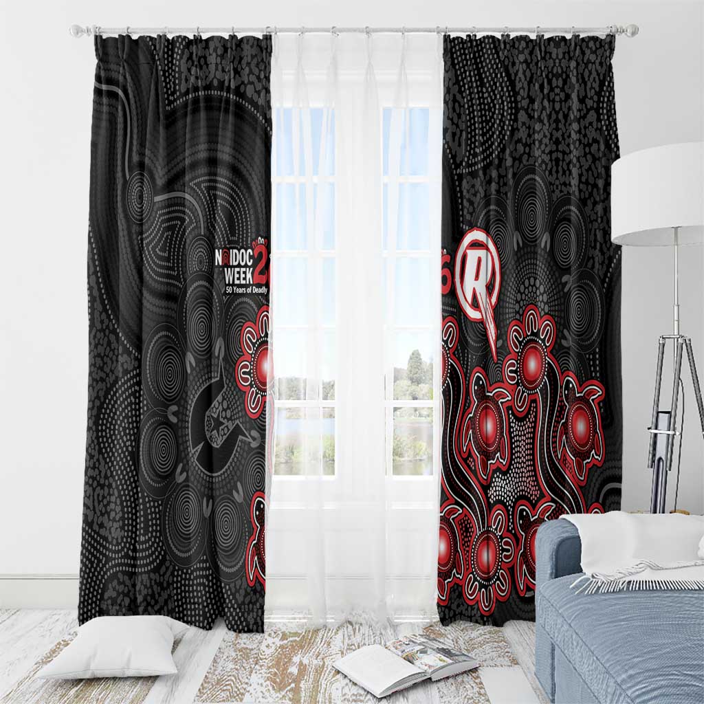 Melbourne Renegades NAIDOC Week 2026 Window Curtain Sea Turtles Aboriginal Art